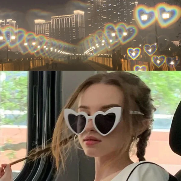 Heart Shaped DifractionSunglasses - Image 2