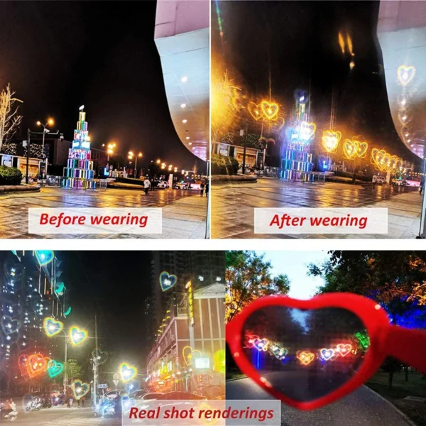 Heart Shaped DifractionSunglasses - Image 5