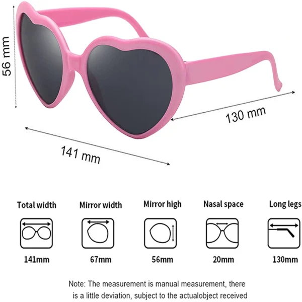 Heart Shaped DifractionSunglasses - Image 3